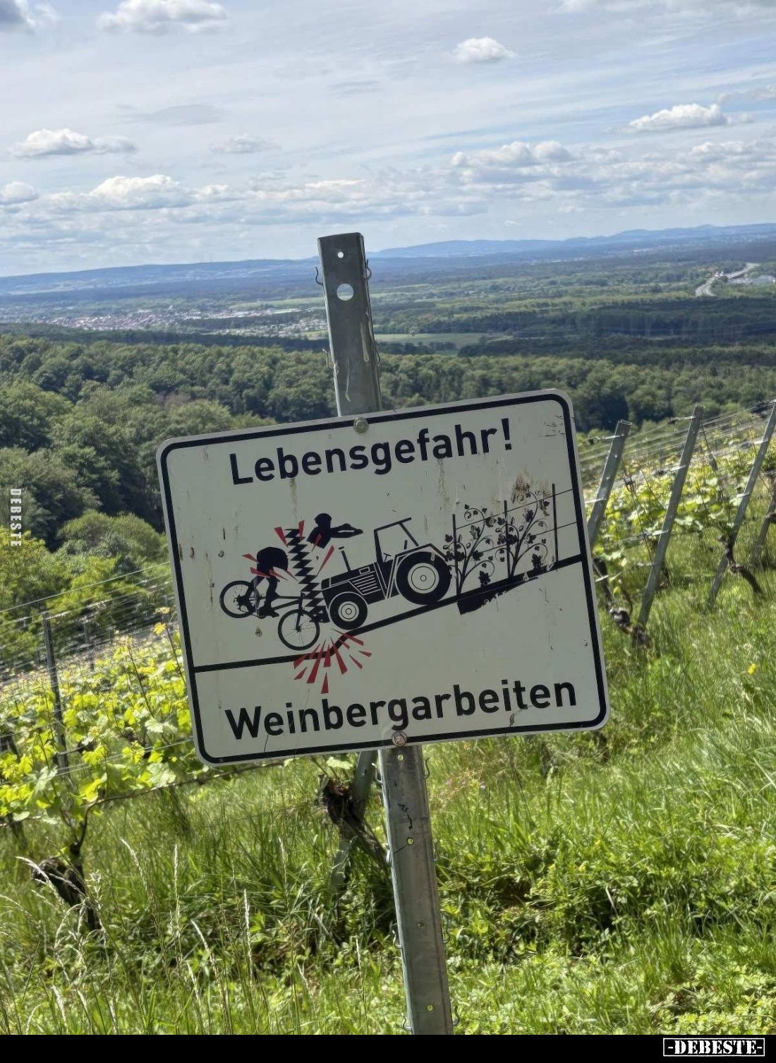Lebensgefahr! - Weinbergarbeiten