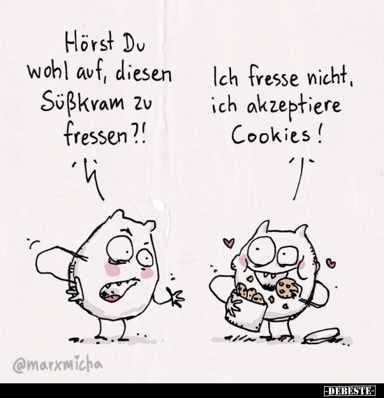 Hörst Du wohl auf, diesen Süßkram zu fressen?!.. - Lustige Bilder | DEBESTE.de