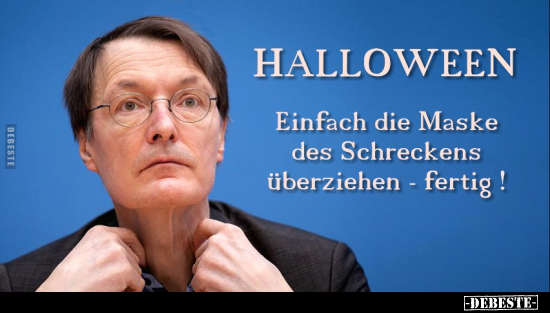 HALLOWEEN - Einfach die Maske des Schreckens überziehen -.. - Lustige Bilder | DEBESTE.de