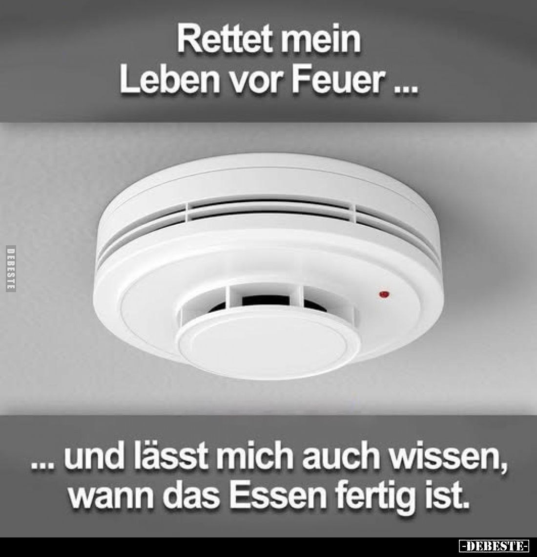 Rettet mein Leben vor Feuer ...
... und lässt mich auch wissen, wann das Essen fertig ist.