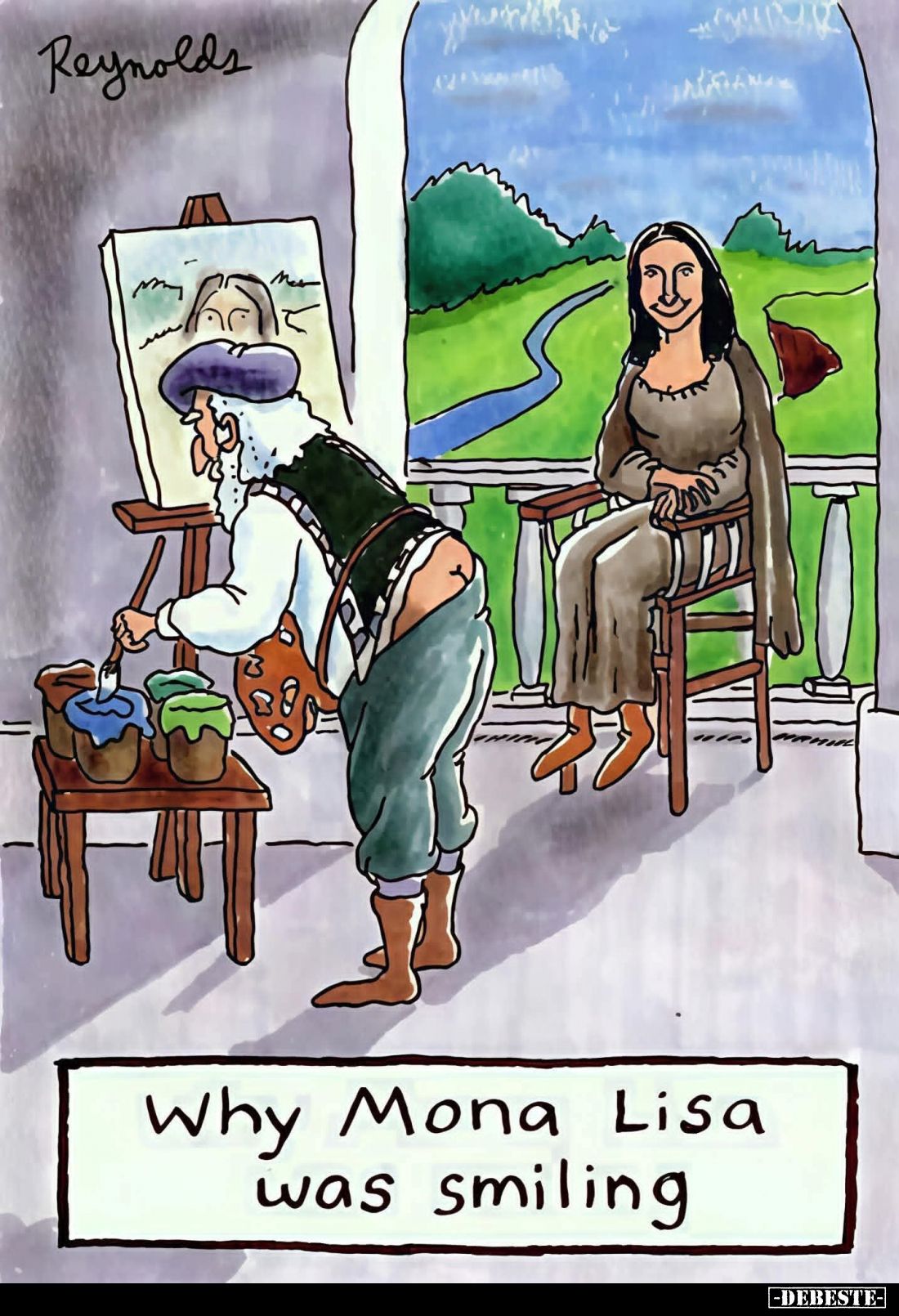 Why Mona Lisa was smiling.
