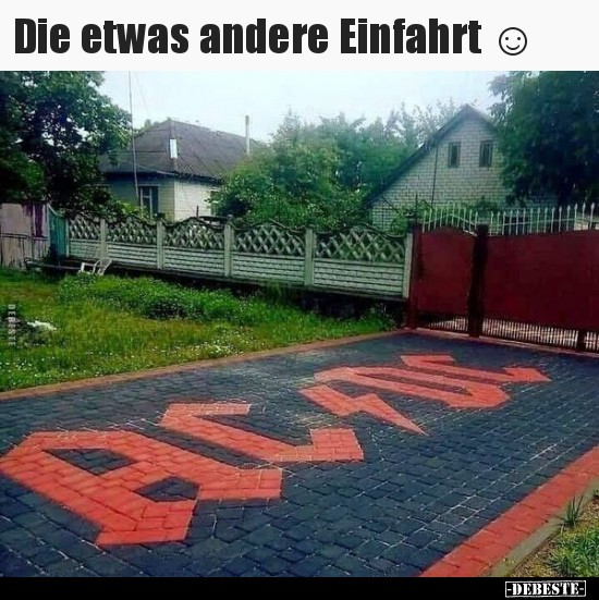 Die etwas andere Einfahrt.. - Lustige Bilder | DEBESTE.de