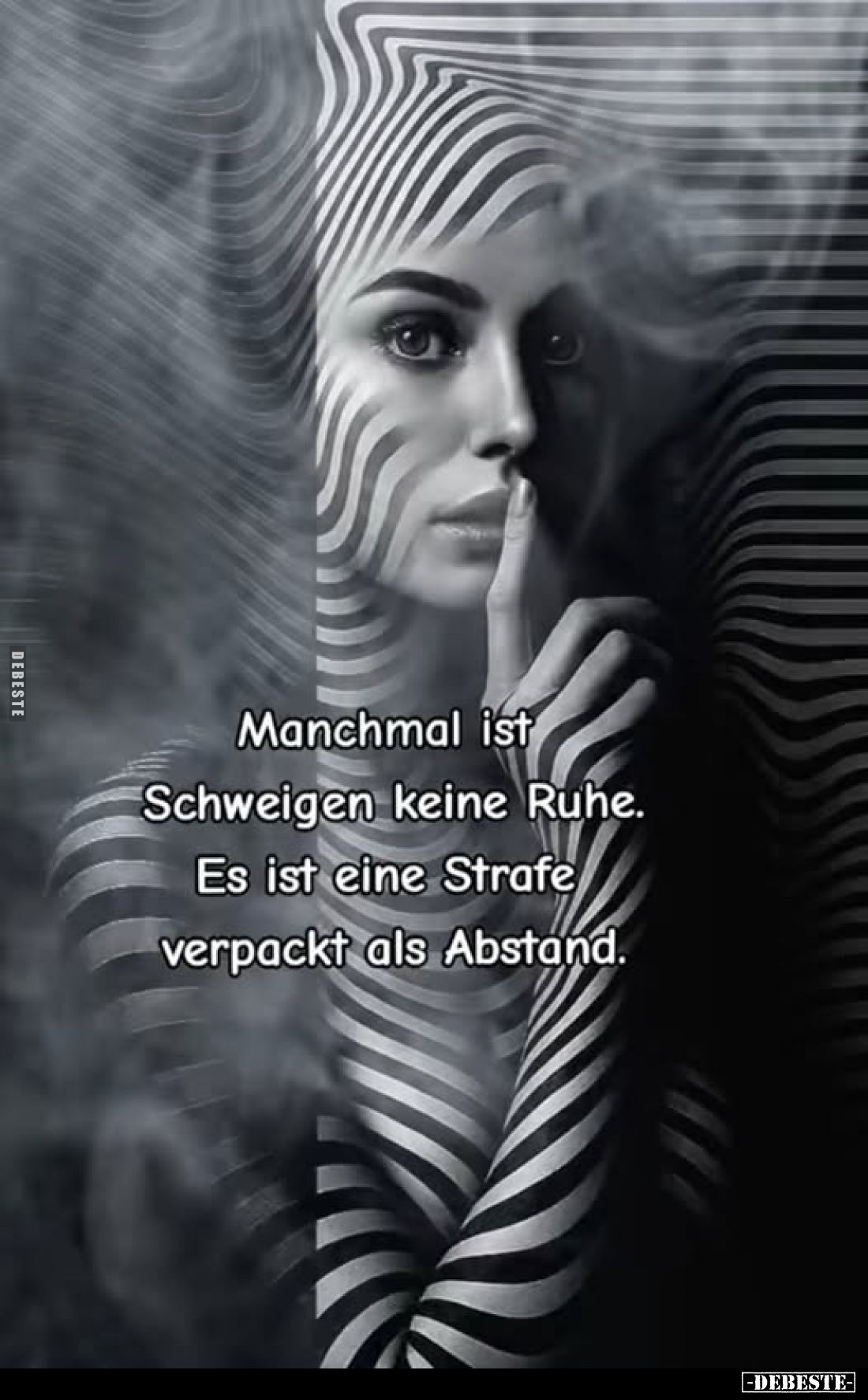 Manchmal ist Schweigen keine Ruhe. Es ist eine Strafe verpackt als Abstand.