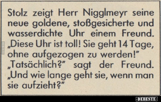 Stolz zeigt Herr Nigglmeyr.. - Lustige Bilder | DEBESTE.de