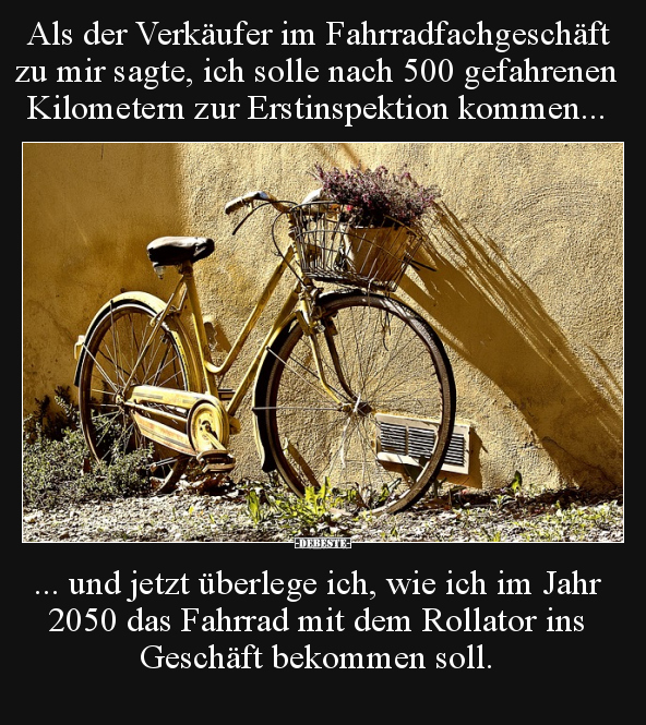 Als der Verkäufer im Fahrradfachgeschäft zu mir sagte.. - Lustige Bilder | DEBESTE.de