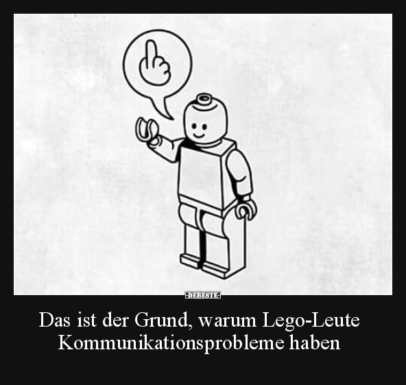 Das ist der Grund, warum Lego-Leute Kommunikationsprobleme.. - Lustige Bilder | DEBESTE.de