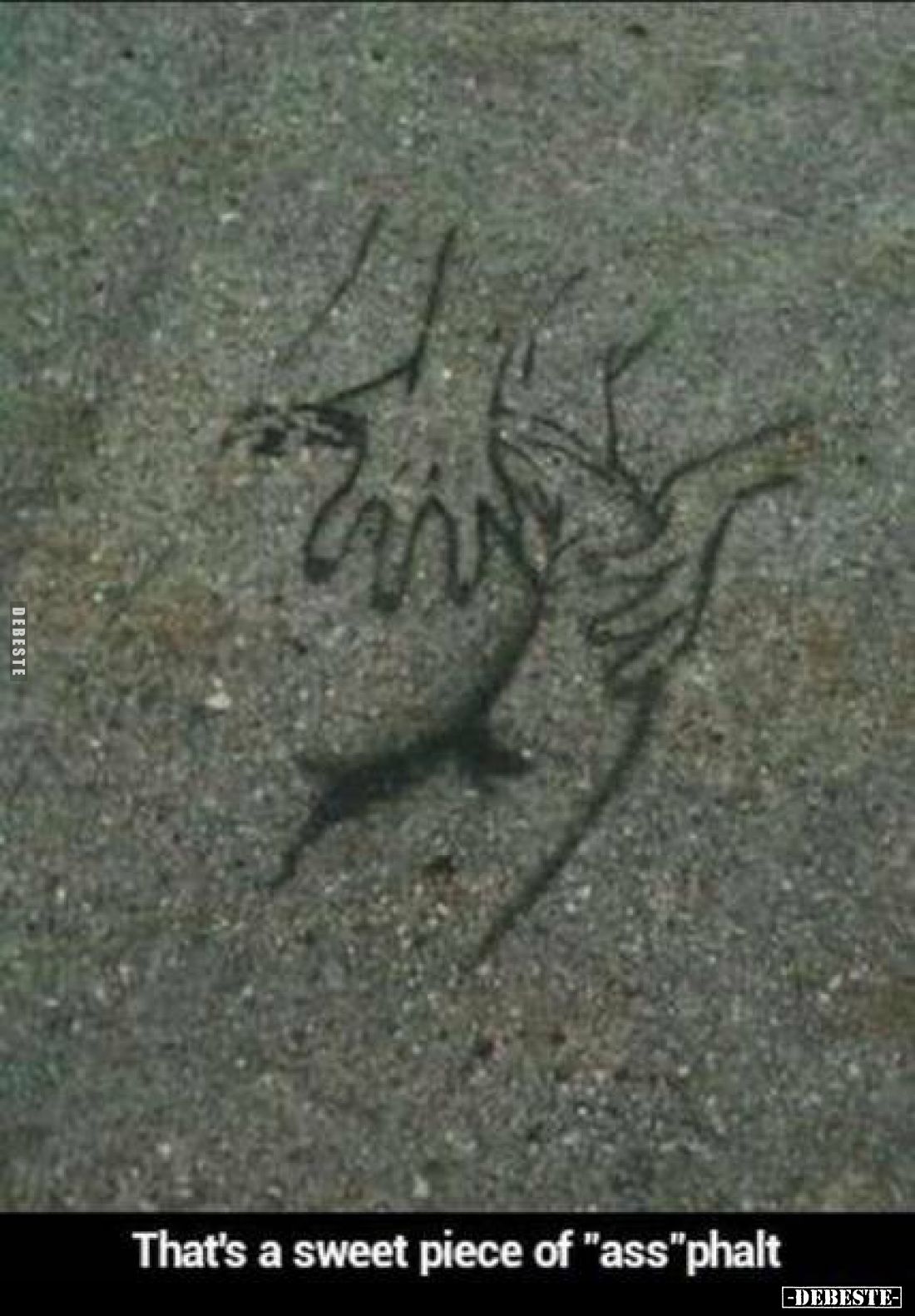 That's a sweet piece of "ass"phalt