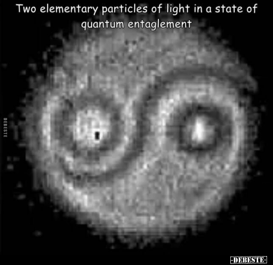 Two elementary particles of light in a state of quantum entaglement