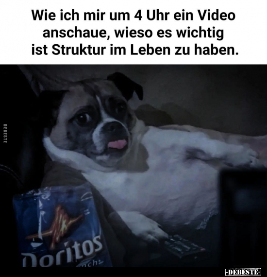 Wie ich mir um 4 Uhr ein Video anschaue, wieso es wichtig ist Struktur im Leben zu haben.