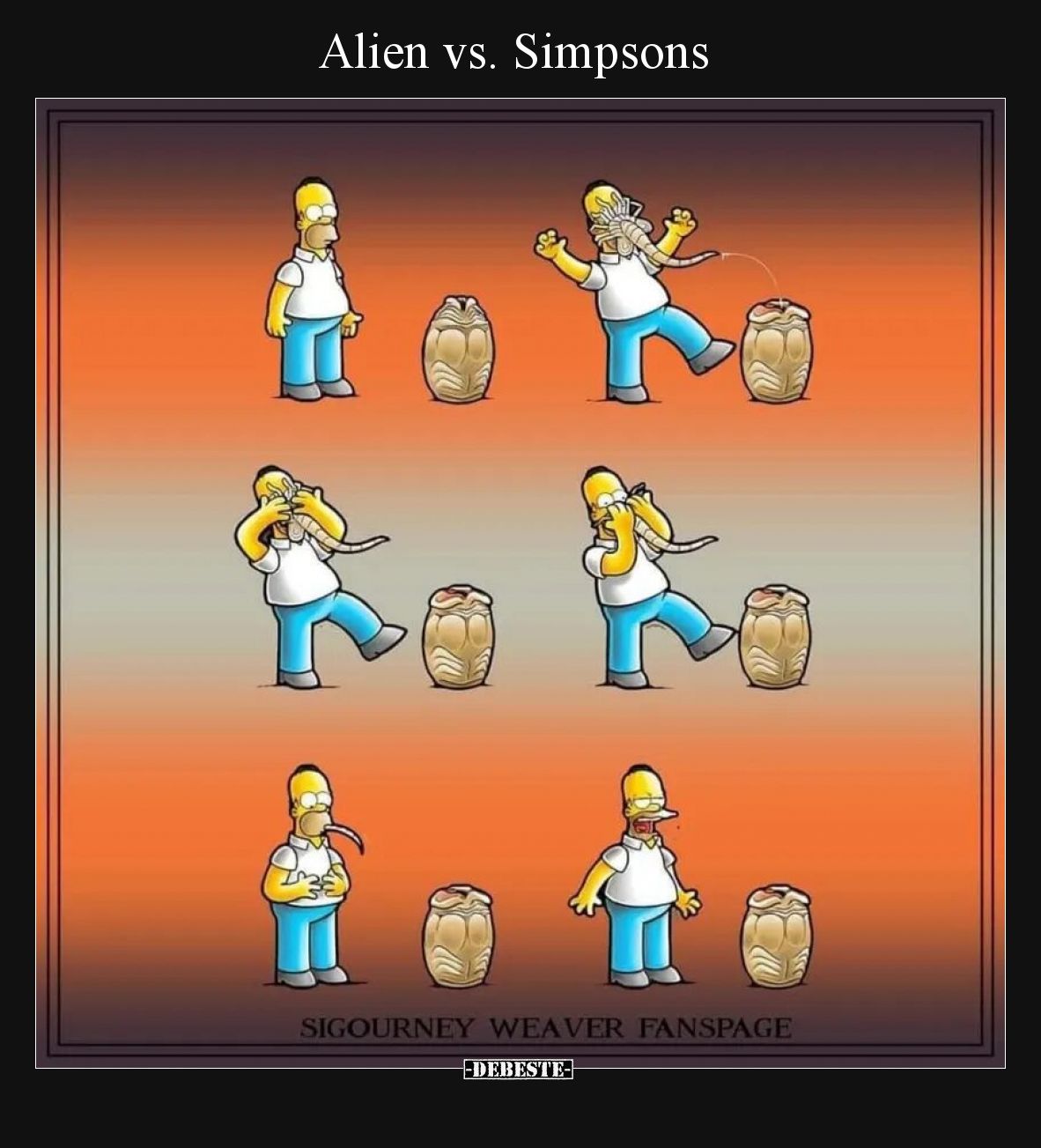 Alien vs. Simpsons.. - Lustige Bilder | DEBESTE.de