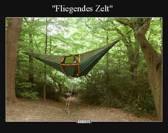 "Fliegendes Zelt".. - Lustige Bilder | DEBESTE.de