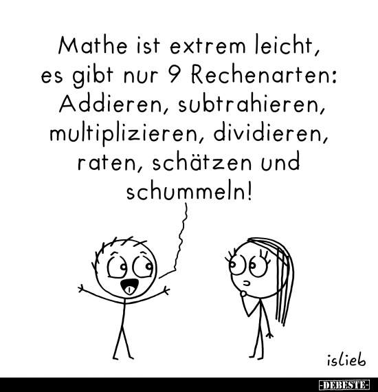 Mathe ist extrem leicht.. - Lustige Bilder | DEBESTE.de