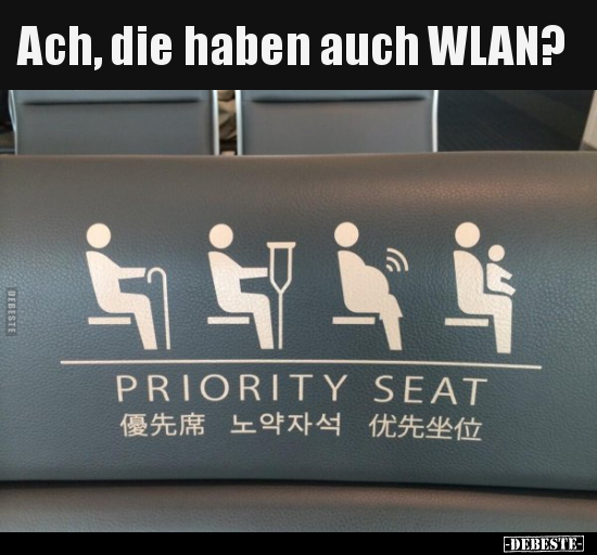 Ach, die haben auch WLAN?.. - Lustige Bilder | DEBESTE.de
