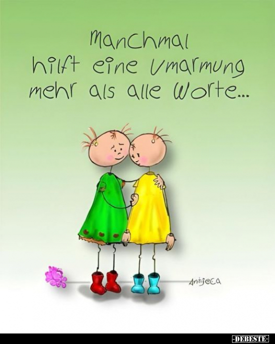 Manchmal hilft eine Umarmung mehr als alle Worte... - Lustige Bilder | DEBESTE.de