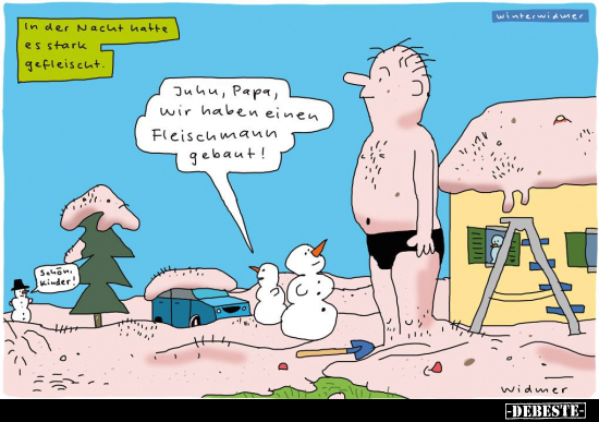 In der Nacht hatte es stark gefleischt...