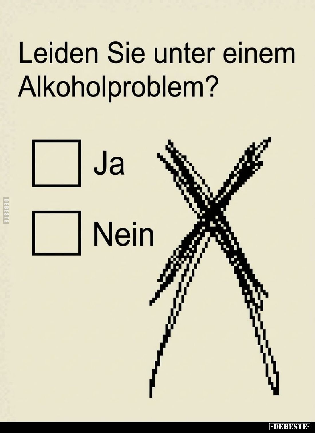 Leiden Sie unter einem Alkoholproblem?