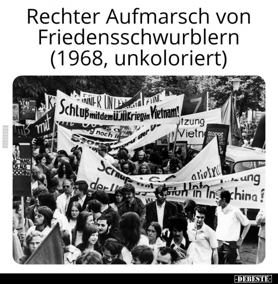 Rechter Aufmarsch von Friedensschwurblern.. - Lustige Bilder | DEBESTE.de