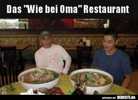 Das "Wie bei Oma" Restaurant..
