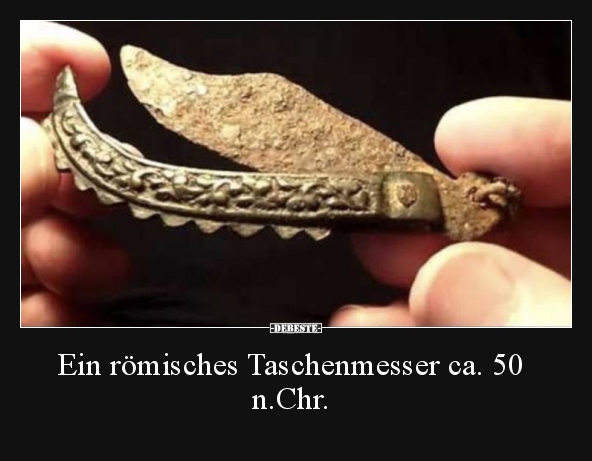 Ein römisches Taschenmesser ca. 50 n.Chr...