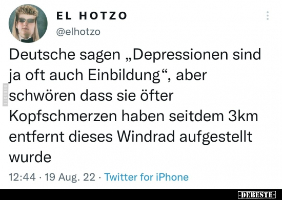 Deutsche sagen "Depressionen sind ja oft auch Einbildung".. - Lustige Bilder | DEBESTE.de