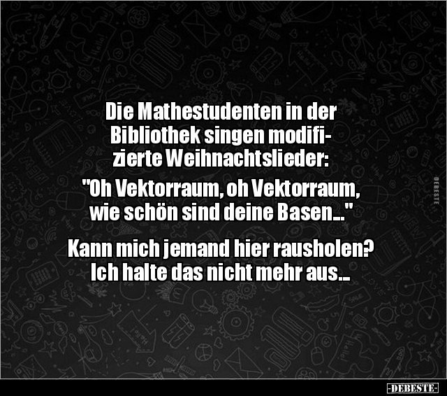 Die Mathestudenten in der Bibliothek singen modifizierte.. - Lustige Bilder | DEBESTE.de