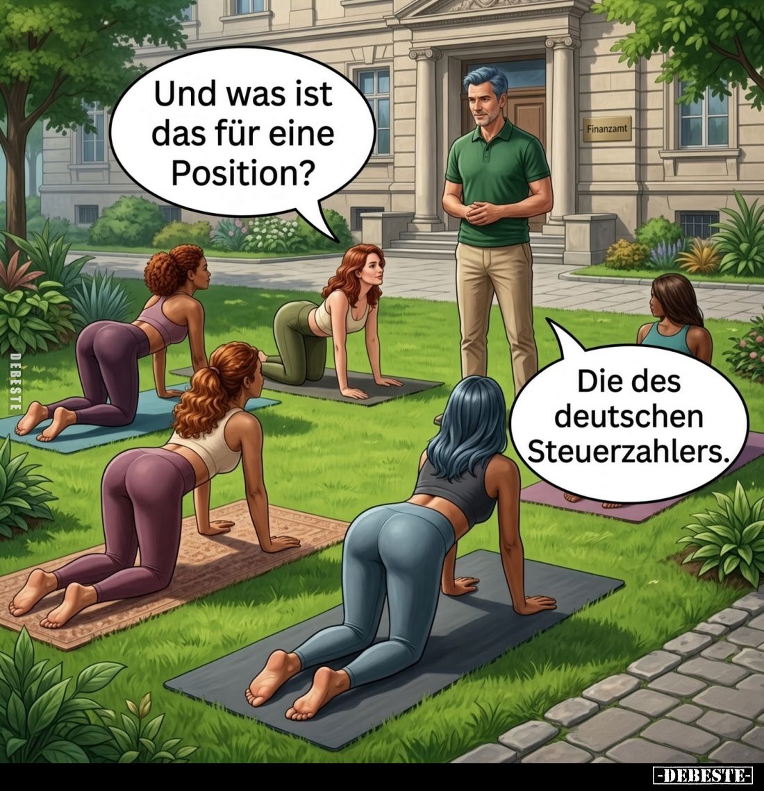 Und was ist das für eine Position? -
Die des deutschen Steuerzahlers.