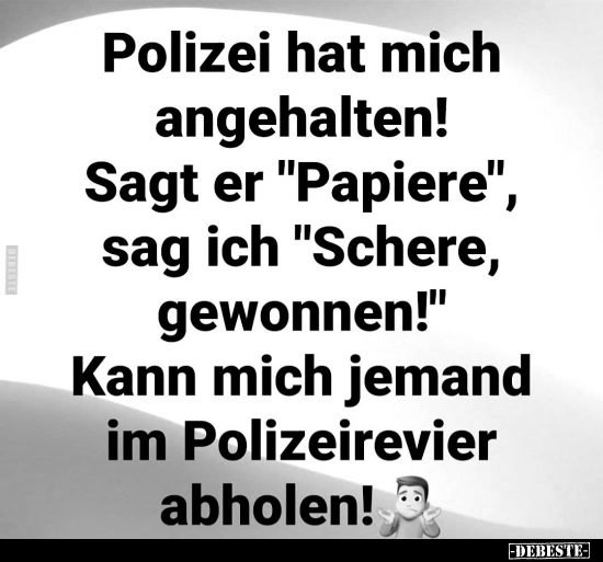 Polizei hat mich angehalten!.. - Lustige Bilder | DEBESTE.de