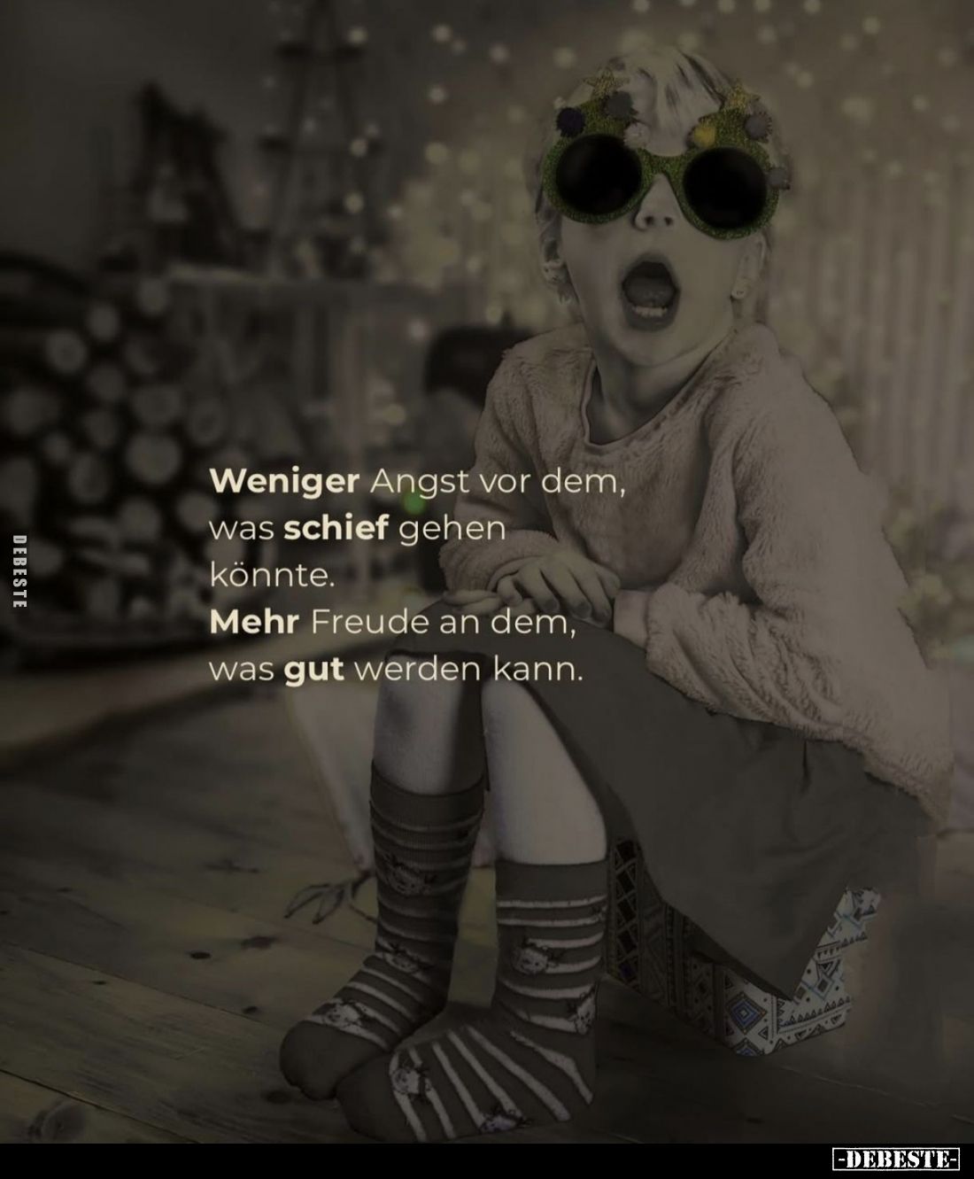 Weniger Angst vor dem, was schief gehen könnte.
Mehr Freude an dem, was gut werden kann.