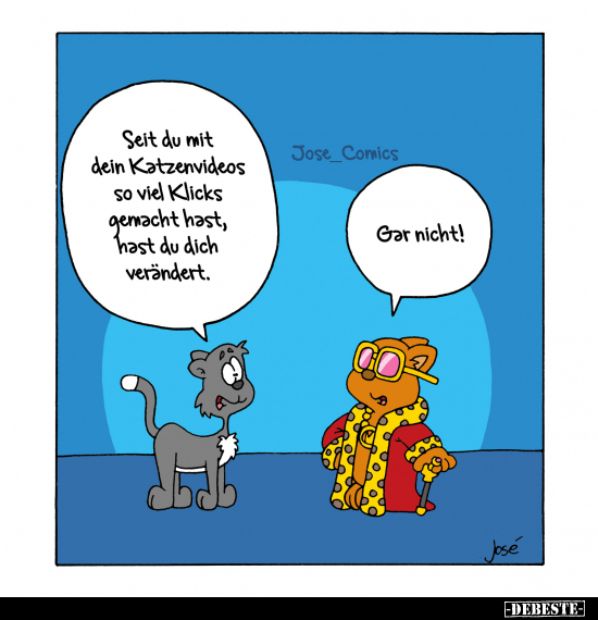 Seit du mit dein Katzenvideos so viel Klicks gemacht hast.. - Lustige Bilder | DEBESTE.de