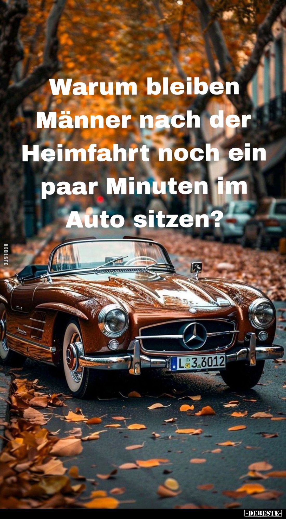 Warum bleiben Männer nach der Heimfahrt noch ein paar Minuten im Auto sitzen?