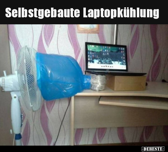 Selbstgebaute Laptopkühlung.. - Lustige Bilder | DEBESTE.de