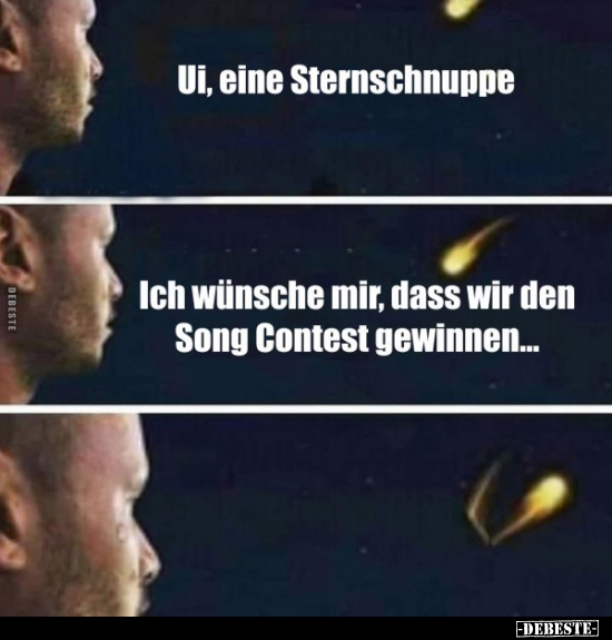 Ui, eine Sternschnuppe..