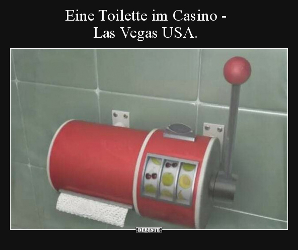 Eine Toilette im Casino - Las Vegas USA. - Lustige Bilder | DEBESTE.de
