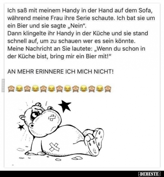 Ich saß mit meinem Handy in der Hand auf dem Sofa.. - Lustige Bilder | DEBESTE.de