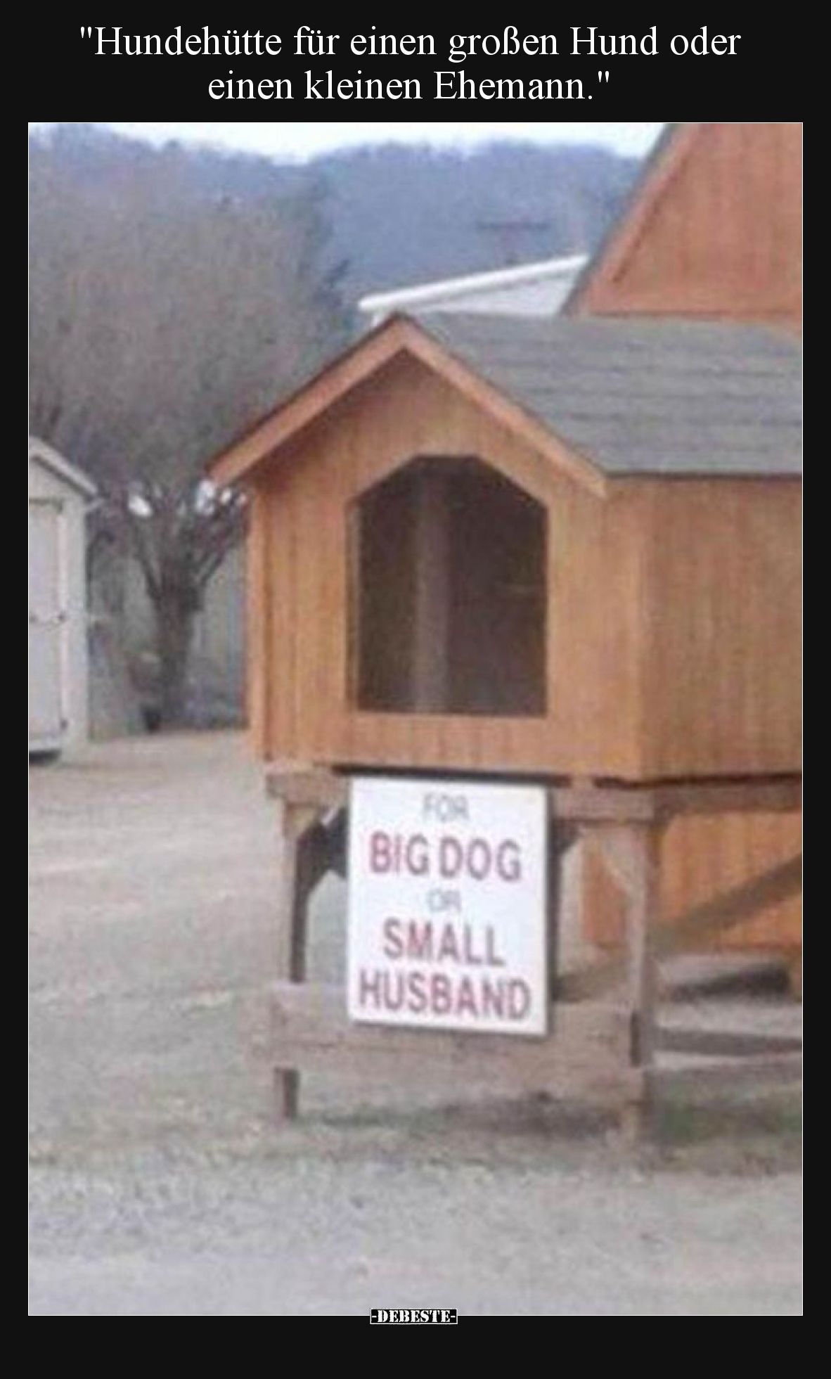 "Hundehütte für einen großen Hund oder einen kleinen.." - Lustige Bilder | DEBESTE.de