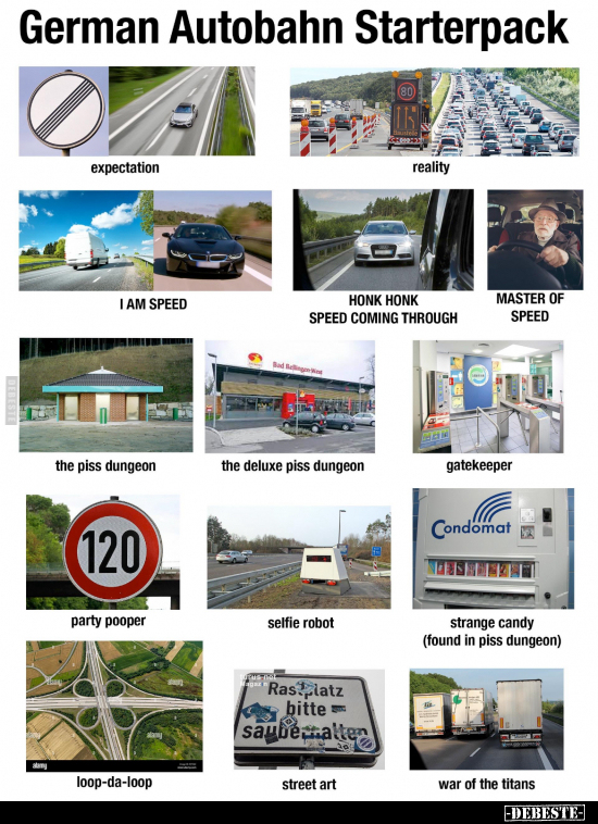 German Autobahn Starterpack.. - Lustige Bilder | DEBESTE.de