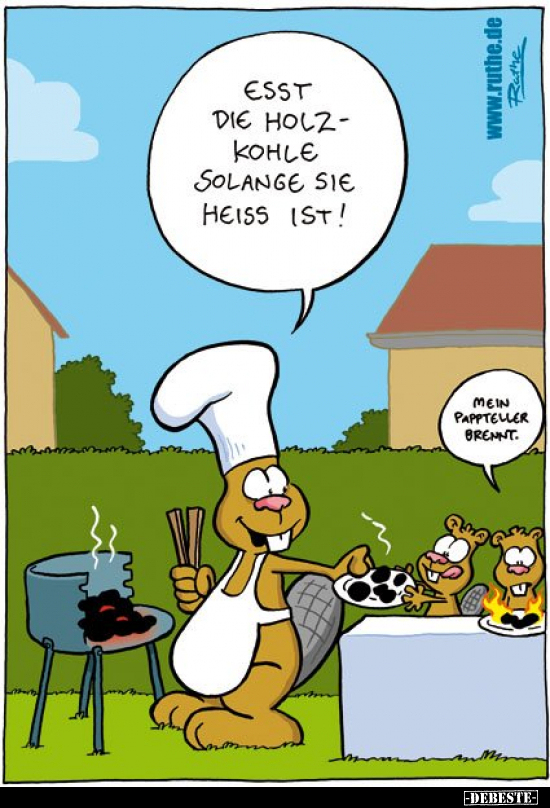 Esst die Holzkohle, solange sie heiss ist!.. - Lustige Bilder | DEBESTE.de