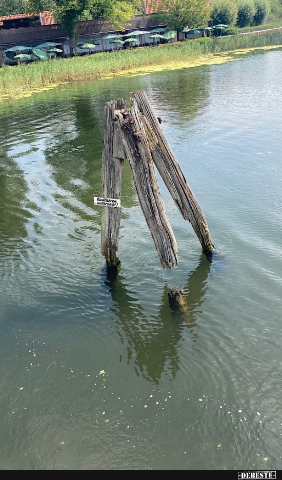 Radfahrern untersagt !!