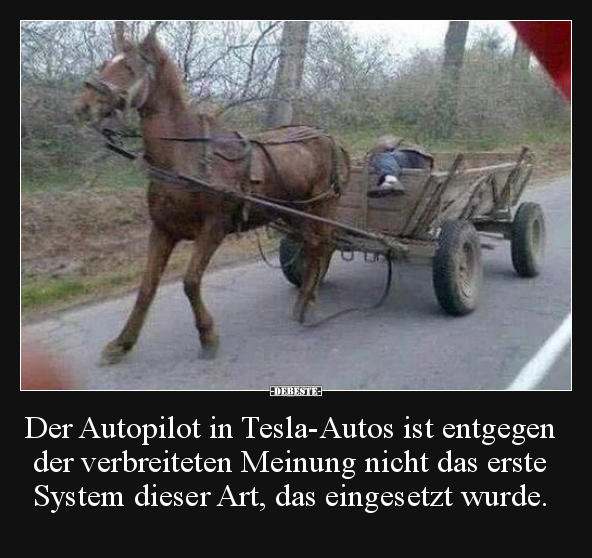 Der Autopilot in Tesla-Autos ist entgegen der verbreiteten.. - Lustige Bilder | DEBESTE.de