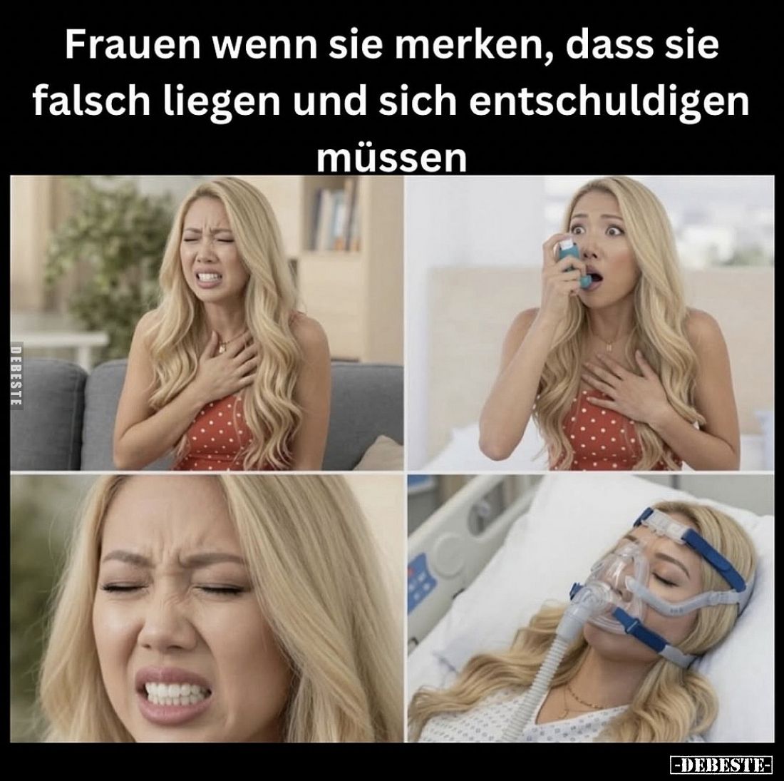 Frauen wenn sie merken, dass sie falsch liegen und sich entschuldigen müssen
