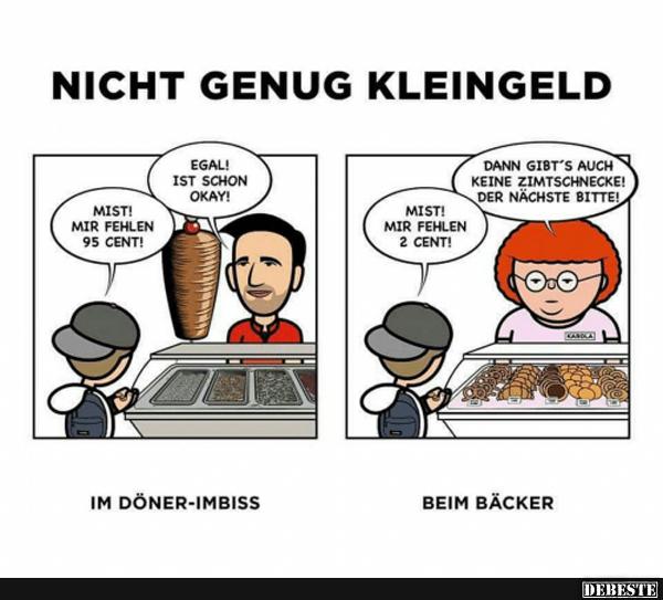 Nicht genug Kleingeld..