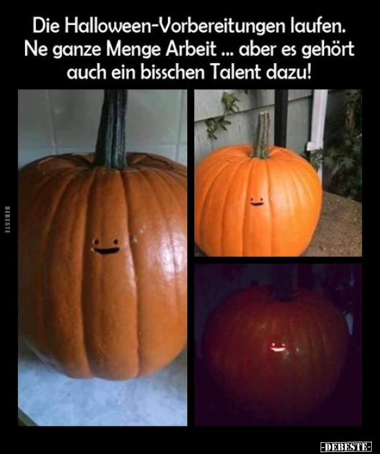 Die Halloween-Vorbereitungen laufen.. - Lustige Bilder | DEBESTE.de