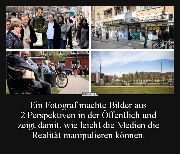 Ein Fotograf machte Bilder aus 2 Perspektiven.. - Lustige Bilder | DEBESTE.de