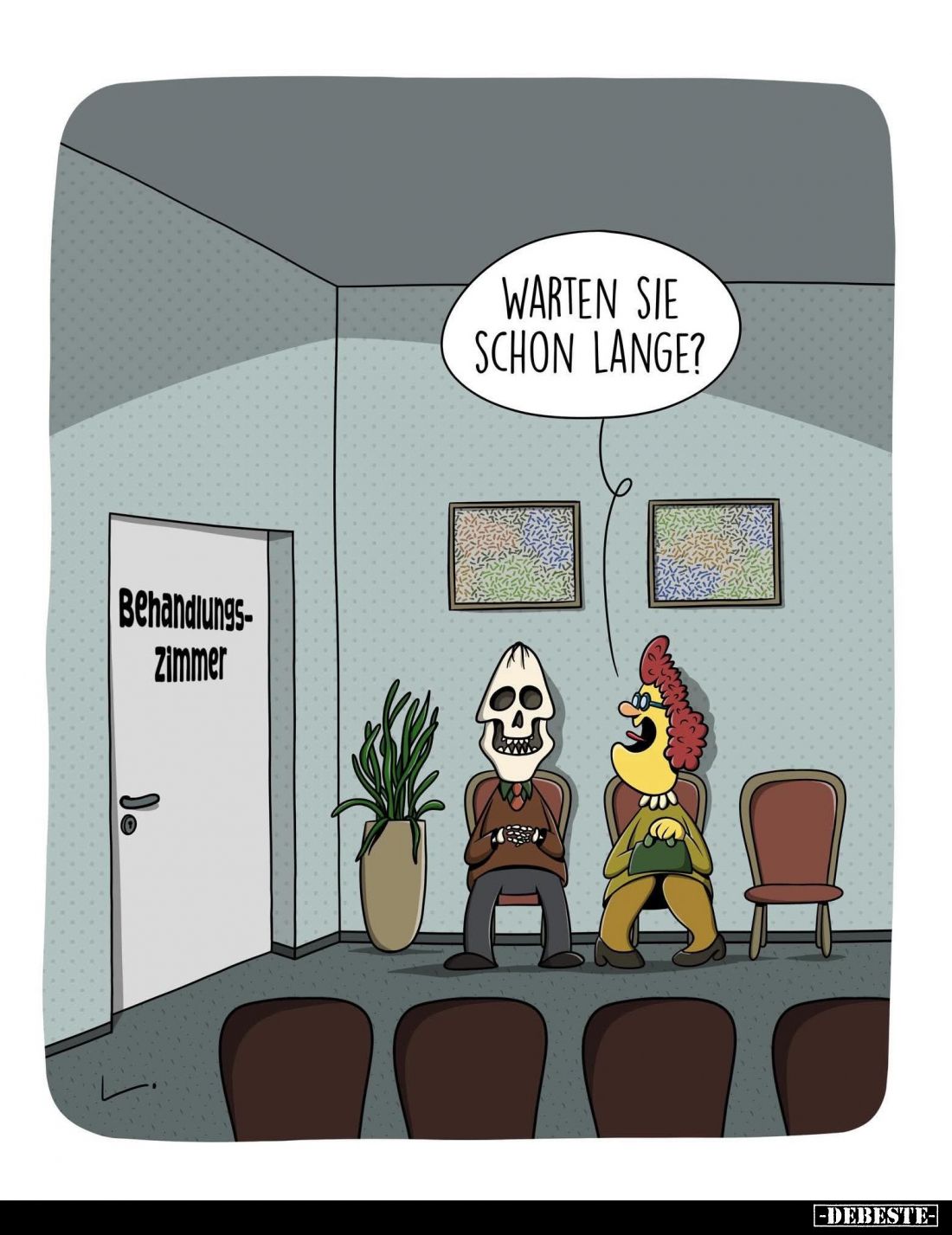 Warten Sie schon lange?