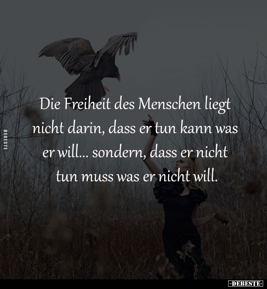 Die Freiheit des Menschen liegt 
nicht darin, dass er tun kann was 
er will... sondern, dass er nicht 
tun muss was er nic...