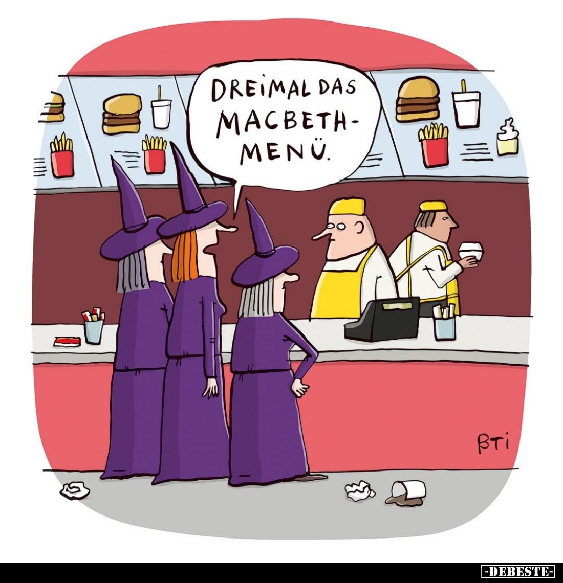 Dreimal das MacBeth-Menü.