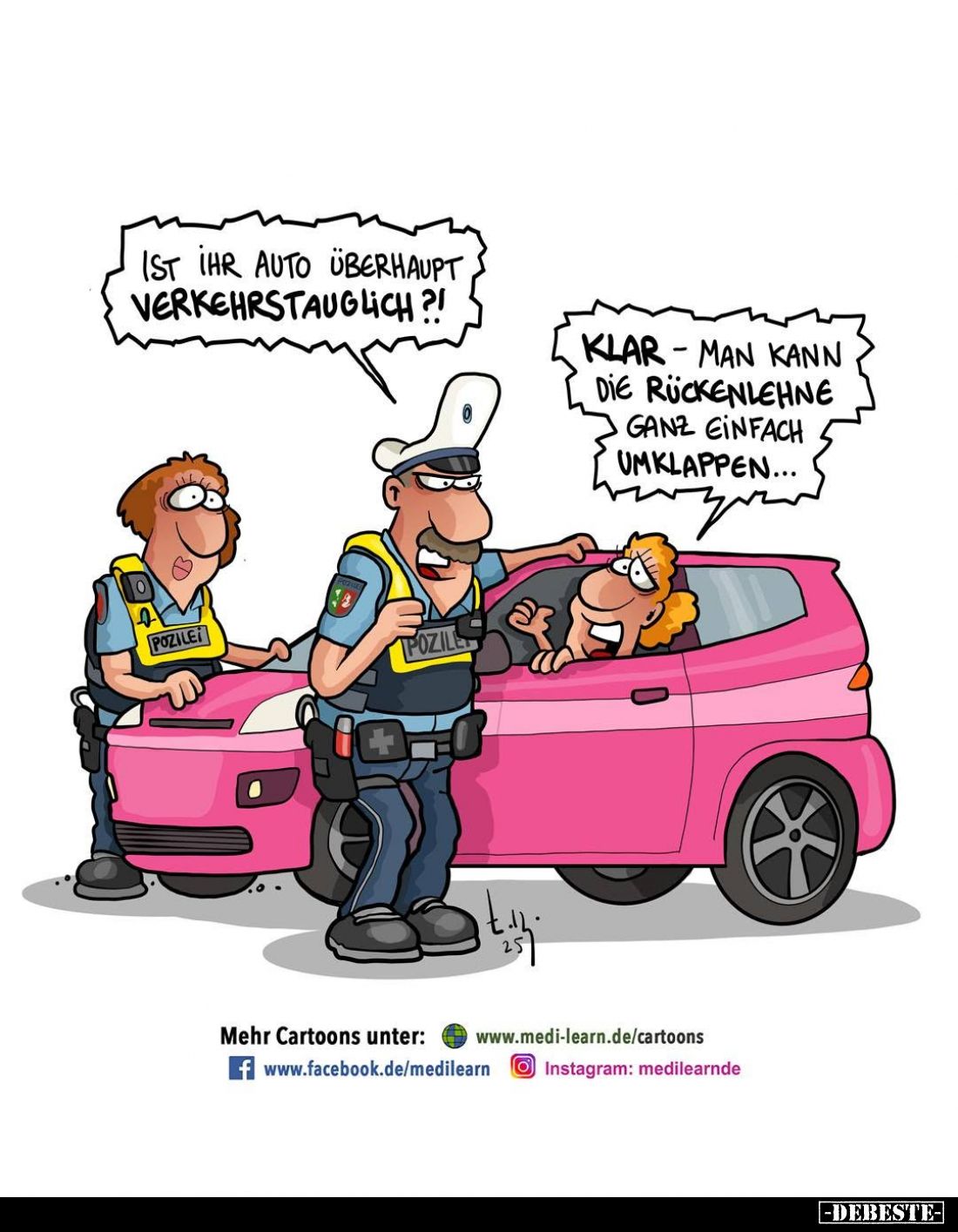 Ist Ihr Auto überhaupt verkehrstauglich?!
-
Klar - man kann die Rückenlehne ganz einfach umklappen...