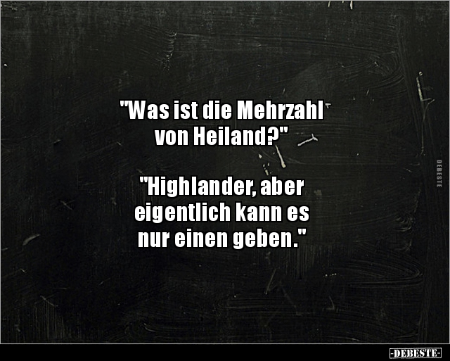 "Was ist die Mehrzahl von Heiland?..." - Lustige Bilder | DEBESTE.de