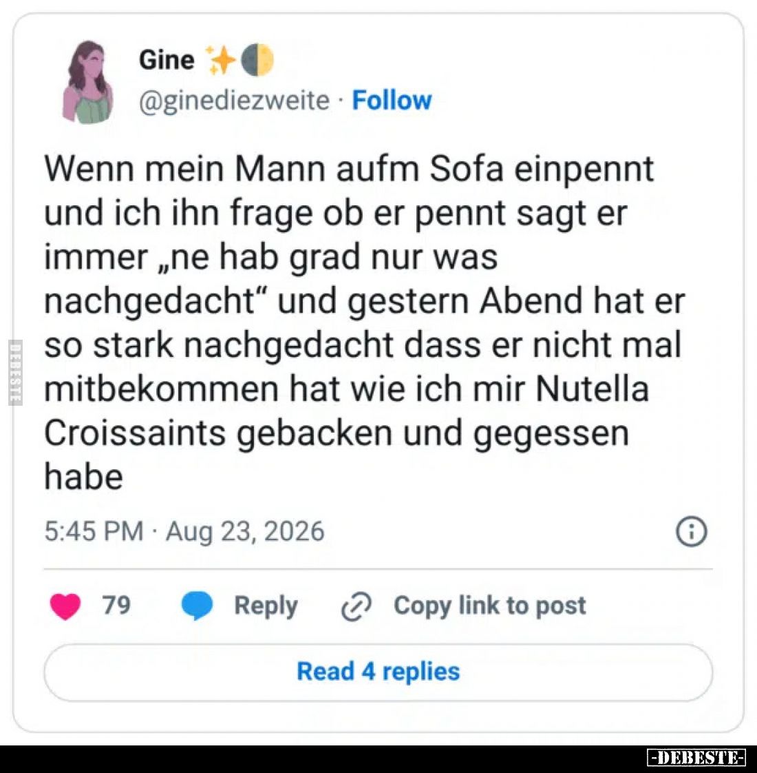 Wenn mein Mann aufm Sofa einpennt und ich ihn frage ob er.. - Lustige Bilder | DEBESTE.de
