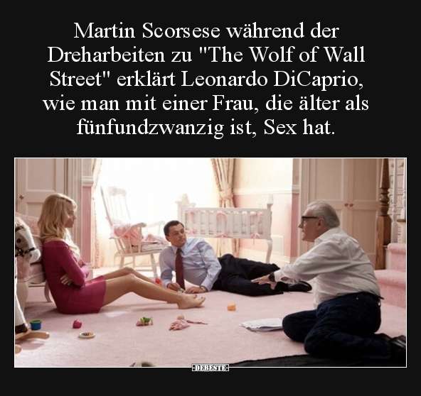 Martin Scorsese während der Dreharbeiten zu "The Wolf of.." - Lustige Bilder | DEBESTE.de